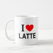 ICH ❤️ SPÄTE I LIEBE SPÄTE I HERZSTATTE KAFFEETASSE (Links)