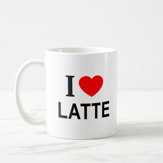 ICH ❤️ SPÄTE I LIEBE SPÄTE I HERZSTATTE KAFFEETASSE (Links)