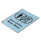 Ich + Speck = Bogen Chikka wow wow Notizblock (Linke Seite)