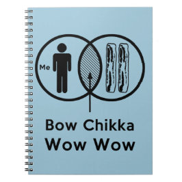 Ich + Speck = Bogen Chikka wow wow Notizblock