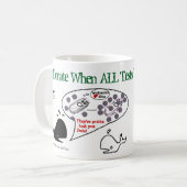 Ich spende wenn von RoseWrites Kaffeetasse (Vorderseite Links)