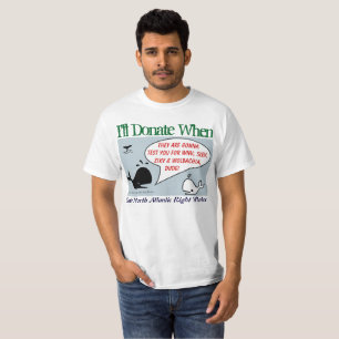 Ich spende wenn von RoseWrites T-Shirt