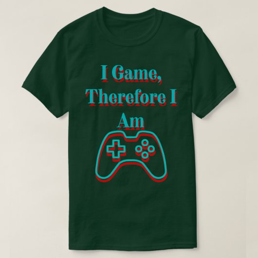 Ich spiele also T-Shirt (Design vorne)