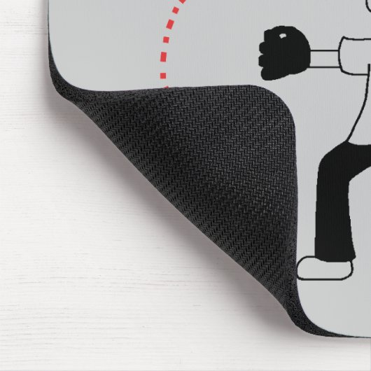 Ich spiele Baseball-Mädchen-T-Shirts und Geschenke Mousepad (Ecke)