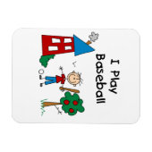 Ich spiele Baseball Magnet (Horizontal)