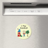 Ich spiele Baseball Magnet (In Situ (Geschirrspüler))
