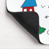 Ich spiele Baseball Mousepad (Ecke)