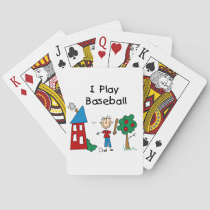 Ich spiele Baseball Spielkarten