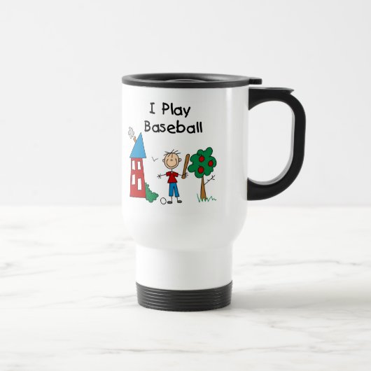 Ich Spiele Baseball Tasse (Rechts)