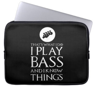 Ich spiele Bass Funny Bass Gitarre Laptopschutzhülle