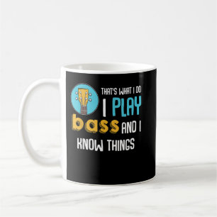 Ich spiele Bassgitarre Lustiger Musikspieler Gitar Kaffeetasse