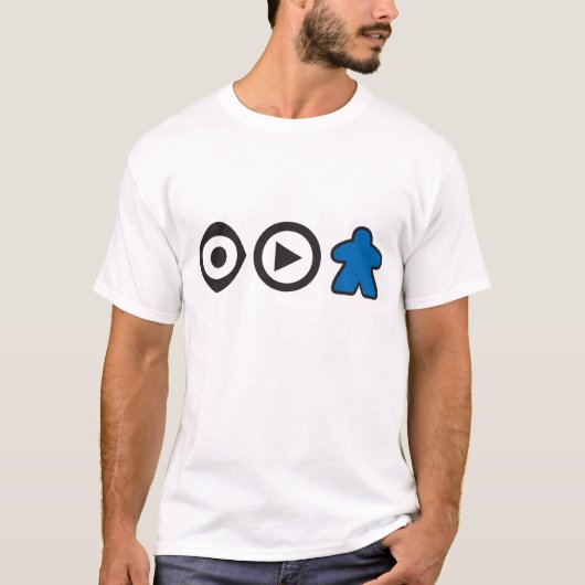 Ich spiele Blau T-Shirt (Vorderseite)