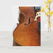 Ich spiele Cello Karte (Gelbe Blume)