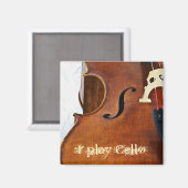 Ich spiele Cello Magnet (Vorderseite/Rückseite)