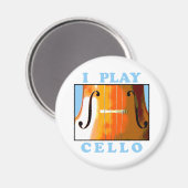 Ich spiele Cello Magnet (Vorderseite/Rückseite)