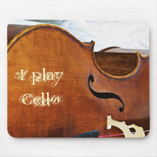Ich spiele Cello Mousepad (Vorne)