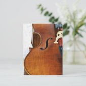 Ich spiele Cello Postkarte (Stehend Vorderseite)