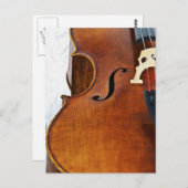 Ich spiele Cello Postkarte (Vorne/Hinten)