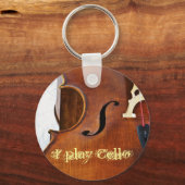 Ich spiele Cello Schlüsselanhänger (Vorderseite)