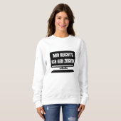 Ich spiele Computerspiele-Gamer Sweatshirt (Vorne ganz)
