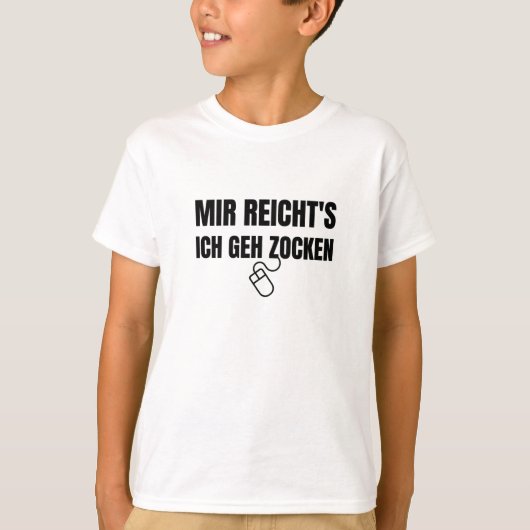 Ich spiele Computerspiele-Gamer T-Shirt (Vorderseite)