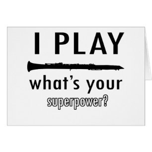 Ich spiele den Clarinet