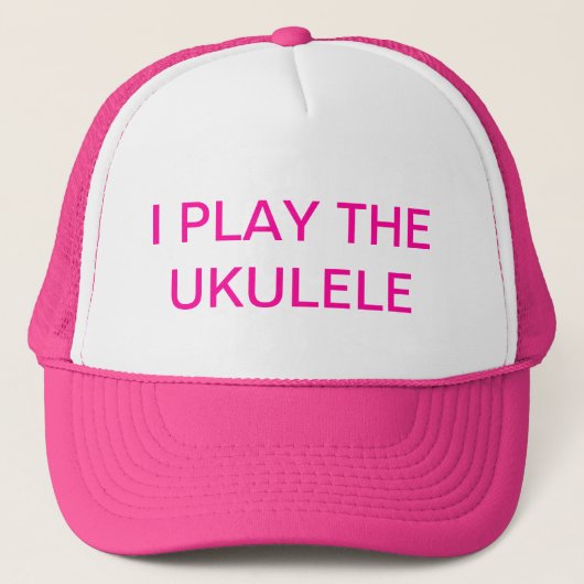 Ich spiele den Ukulele-Hut Truckerkappe (Vorderseite)