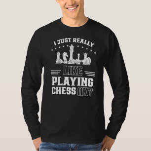 Ich spiele einfach gerne Schach-Ok-Player-Match T-Shirt