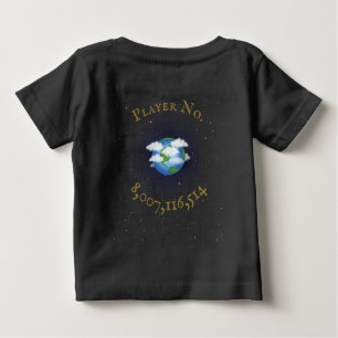 "Ich spiele für Team Earth" auf der Seite der Mens Baby T-shirt