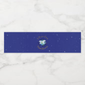 "Ich spiele für Team Earth" Benutzerdefinierter gl Wasserflaschenetikett (Einzelnes Label)