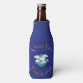 "Ich spiele für Team Earth" Benutzerdefiniertes gl Flaschenkühler (Flaschenvorderseite)