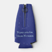 "Ich spiele für Team Earth" Benutzerdefiniertes gl Flaschenkühler (Rückseite)