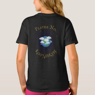 "Ich spiele für Team Earth" Weltbevölkerung indivi T-Shirt
