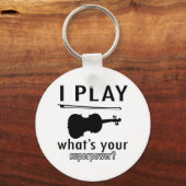 Ich spiele Geige Schlüsselanhänger (Vorderseite)