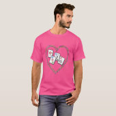 Ich spiele gerne MahJongg- Fun Tile T-Shirt (Vorne ganz)