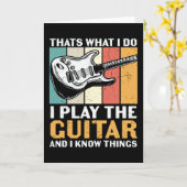 Ich spiele Gitarre und ich kenne die Dinge Karte (Gelbe Blume)