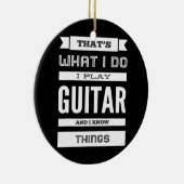 Ich spiele Gitarre und ich kenne die Dinge Keramik Ornament (Rechts)