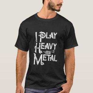 Ich spiele Heavy Metal Band Liebhaber Trumpet Funn T-Shirt