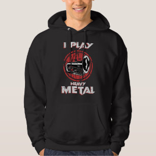 Ich spiele Heavy Metal Tuba Sousaphone Marching Ba Hoodie
