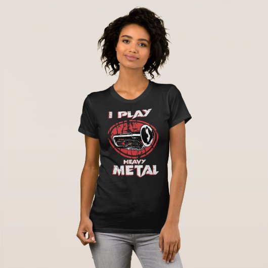 Ich spiele Heavy Metal Tuba Sousaphone Marching Ba T-Shirt (Vorne ganz)