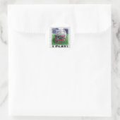 Ich spiele! Helmsticker Runder Aufkleber (Tasche)