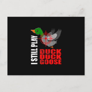 Ich spiele immer noch Entenente Gänse Funny Duck J Postkarte