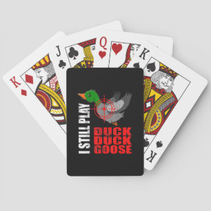 Ich spiele immer noch Entenente Gänse Funny Duck J Spielkarten