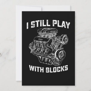 Ich spiele immer noch mit Blocks Automechaniker Einladung