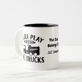 Ich spiele immer noch mit Feuerwehrleuten | Funny Zweifarbige Tasse (Vorderseite Links)