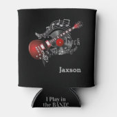 Ich spiele in der Band - DIY Name - Red Guitar Dosenkühler (Vorderseite)