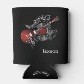 Ich spiele in der Band - DIY Name - Red Guitar Dosenkühler (Rückseite)