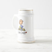 Ich spiele Karten Bierglas (Vorderseite Links)