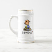 Ich spiele Karten Bierglas (Links)