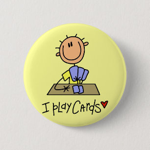 Ich spiele Karten-T-Shirts und Geschenke Button